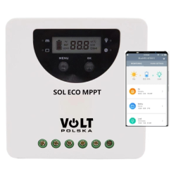 Regulator solarny SOL ECO MPPT 20A (100V) 12/24V + LCD + BT